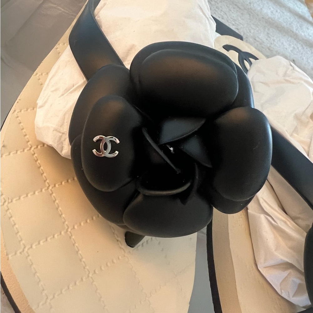 Chanel Camellia Thong Flip Flops - Picture 8 of 12